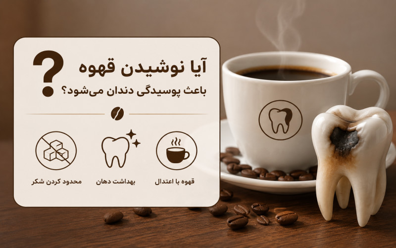 تأثیر قهوه روی دندان