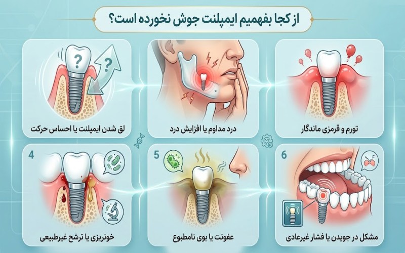 چرا ایمپلنت دندان جوش نمی خورد